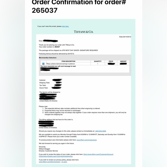 Tiffany & Co Solitaire Diamond Stud Earrings - Picture 14 of 14